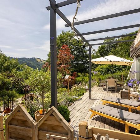 Waldlounge - Gartenwohnung Oberstaufen Exterior foto